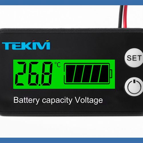 锂电池电量显示器12V24V48V60V72V铅酸电瓶汽车百分比电量 电压表