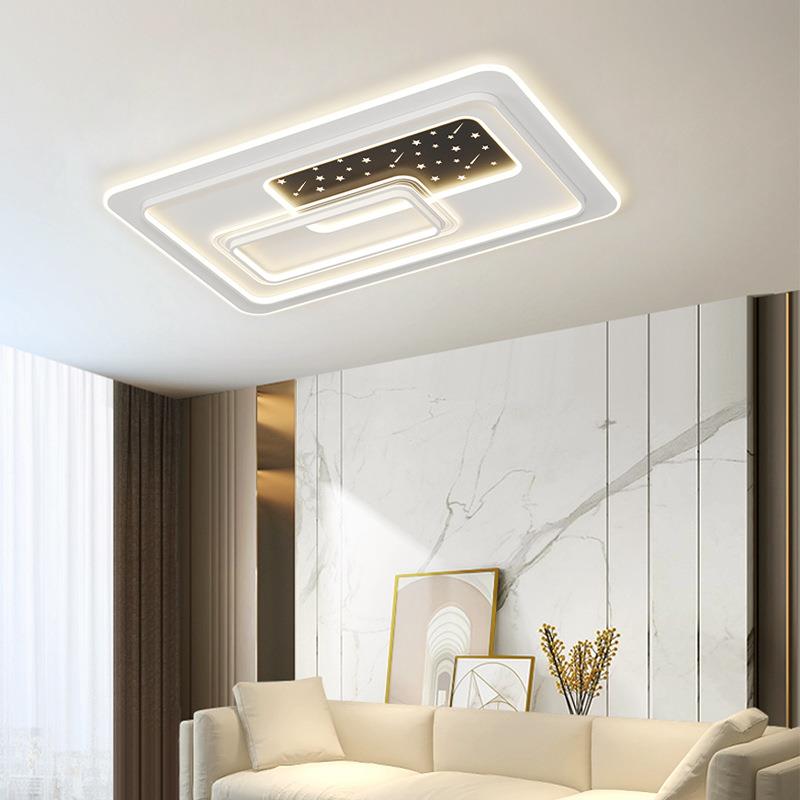 2023年韩系客厅灯简约现代大厅主灯大气创意星空顶卧室圆形吸顶灯