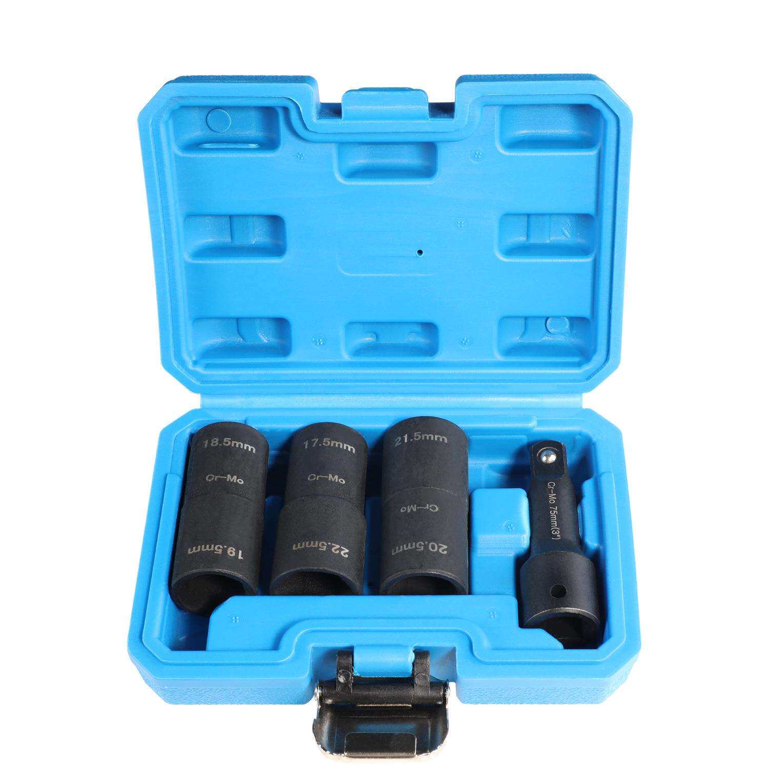 车轮螺母拆卸套筒福特路虎双头轮胎套筒18.5x19.5mm套筒工具