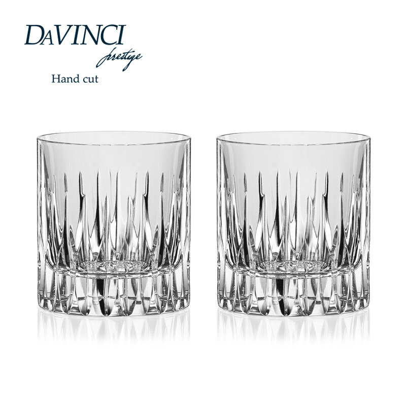 DAVINCI达芬奇进口水晶威士忌酒杯手工洋酒杯子酒樽套装礼盒刻字