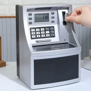 跨境atm自动存取款机存钱罐大容量可进出智能密码刷卡儿童储蓄罐