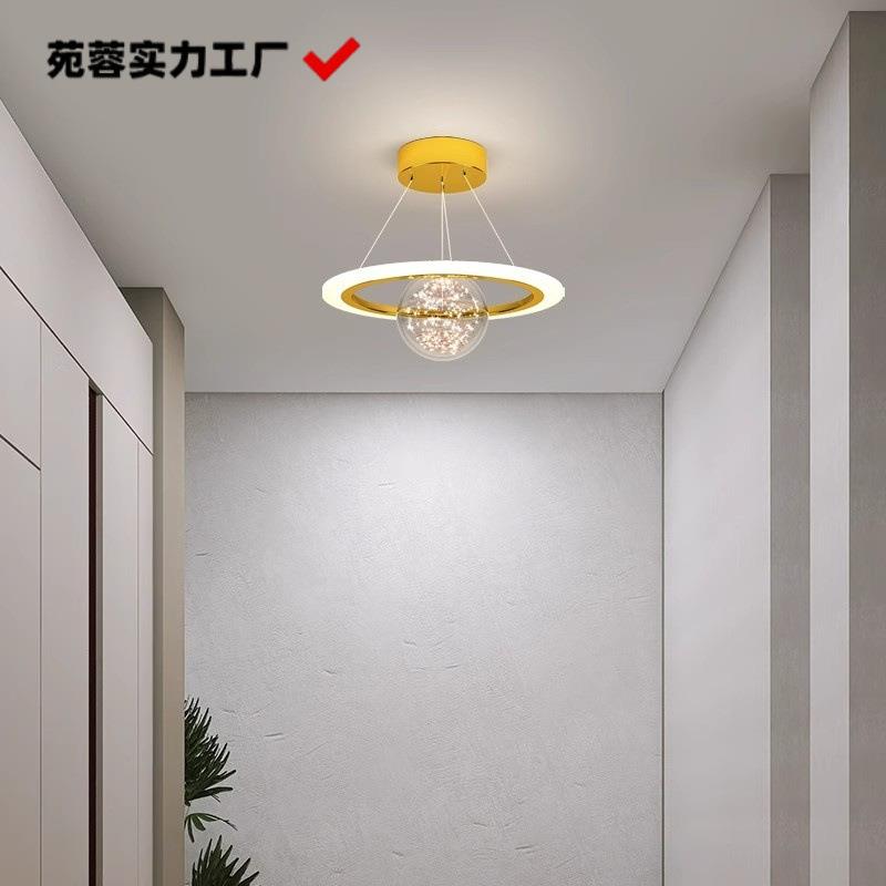 2024新款轻奢餐厅吊灯小型梳妆台玄关室客厅阳台吸顶灯具现代简约