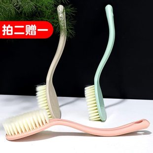 长柄服家用伤领板刷小刷子去污洗衣洗鞋 刷衣 不神器刷软毛鞋 塑料鞋