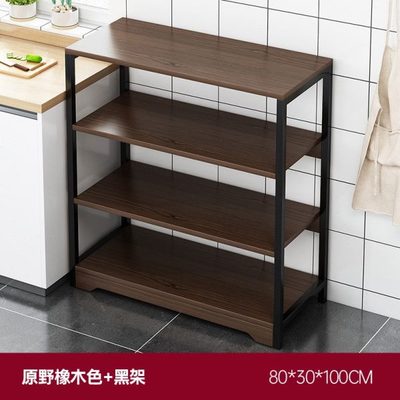 碗碟货架落地收纳微波炉烤箱锅具储物e多功能厨房置物架多层架子