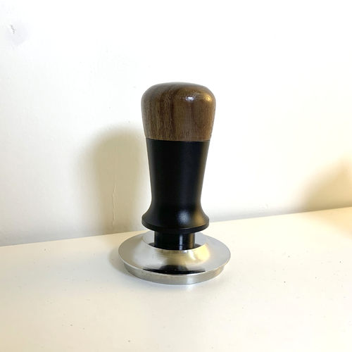 胡桃木恒力压粉锤 意式咖啡按压式压粉器套装弹力粉锤51/58mm