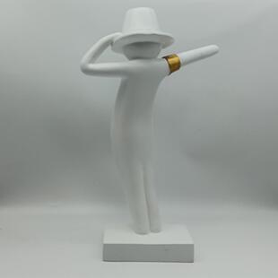 跨境新品现代简约麦克尔杰克逊装饰品人形雕塑桌面摆件树脂工艺品