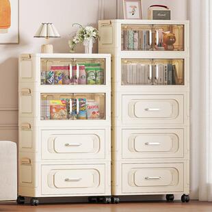 免安装折叠收纳柜双开门柜子家用客厅儿童玩具杂物柜抽屉储物柜子