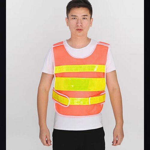 反光背心马甲高亮施工建筑夜间荧光衣服透气网布汽车安全防护服