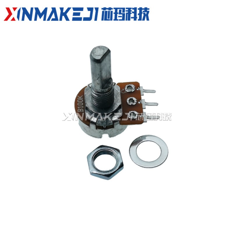 WH148单联/双联功放电位器 B5K By10K B20K B50K B100K台产半圆D