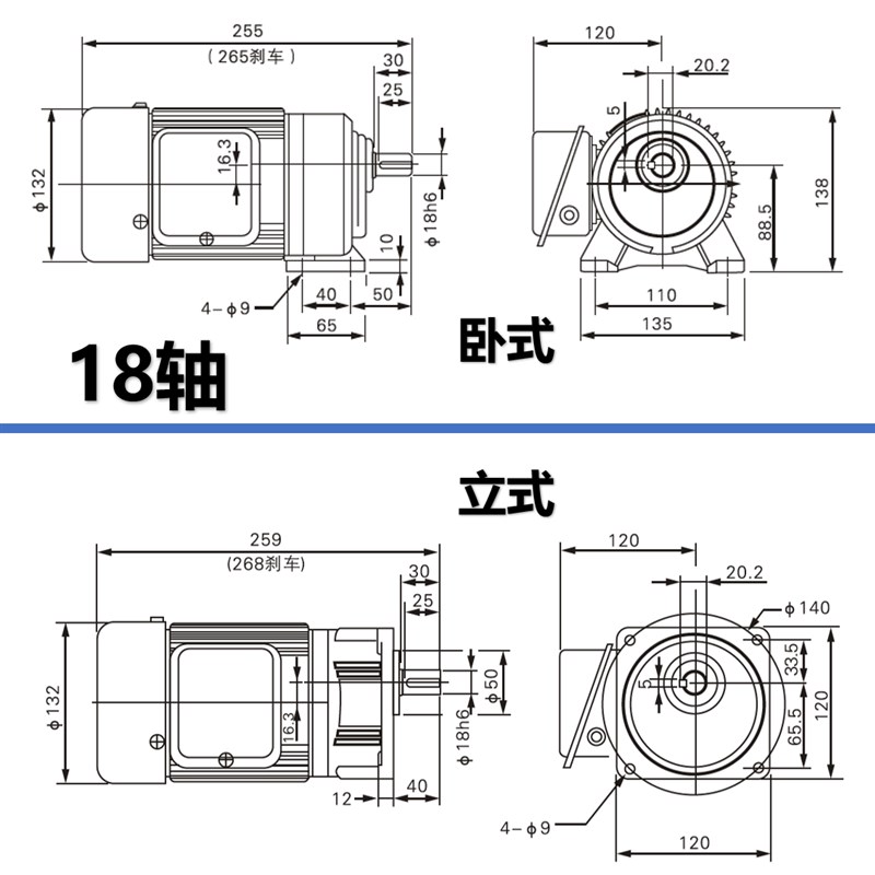 减速电机GH/CH/GV/CV/380V220V卧式立式晟邦齿轮减速机电机一体