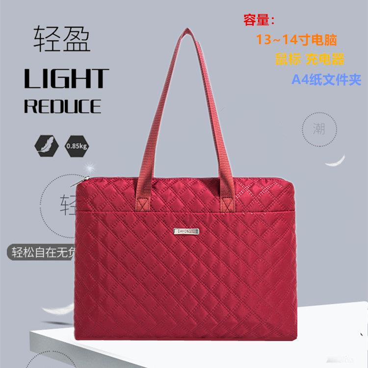 女商务时尚简约手提平板笔记本公文包电脑包大容袋通勤新量文件款