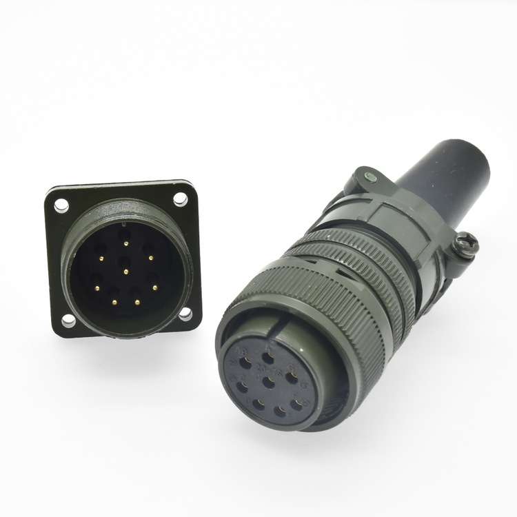 航空插头MS3106A20-7S防水连接器镀金MS3102A20-7P厂家