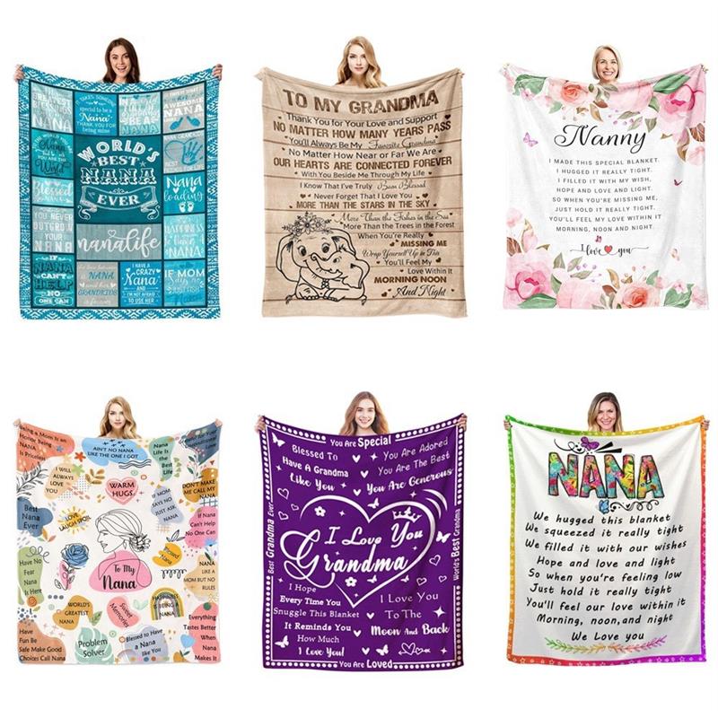 New Flannel Envelope Blanket, Ideal Gift for Grandma