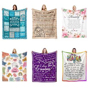 New Flannel Envelope Blanket, Ideal Gift for Grandma