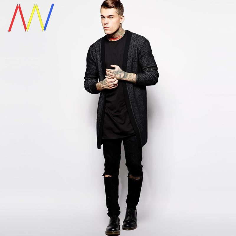 Mens Black Long T shirt Tops Hip Hop Man Tee shirts For men