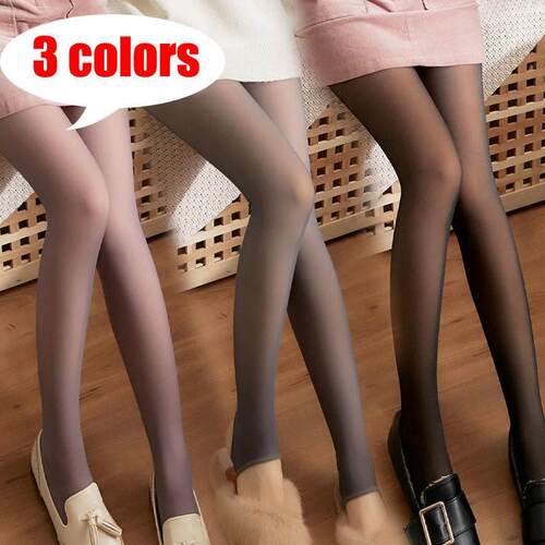 Fleece Panty Warm Winter Tights Thermal Stockings for Women
