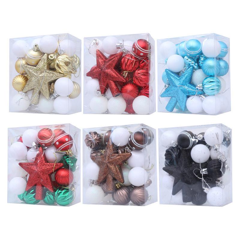 31Pcs New Christmas Tree Ornament Balls Creative Mall Decor