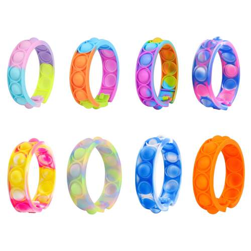 Rainbow Bracelet Fidget Toys Push Its Anti Sress Sensory Toy