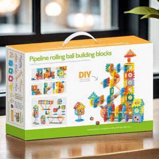Building Blocks Kids DIY Education Run Early Toy Marble