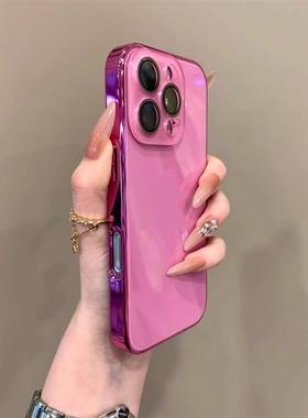 Glass Case for iPhone 16 Pro Max 15 14 Lens Cover