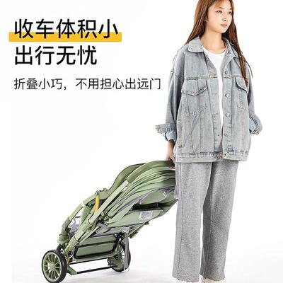 高景观双向婴儿推车遛娃神器宝宝婴儿车儿童可坐可躺轻便多功能