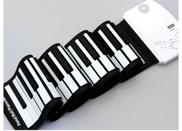 61键手卷钢琴华芯康便携钢琴 61键硅胶手卷钢琴厂家 硅胶钢琴定制