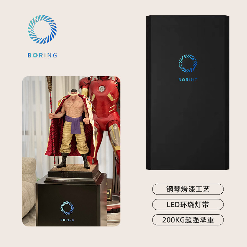 Boring黑洞动漫logo可定制手办展示柜烤漆模型展示台中岛直播展示