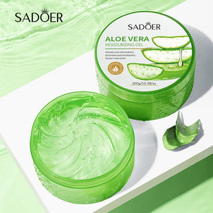 全英文SADOER维生素C芦荟胶Aloe vera gel水润透靓保湿修护