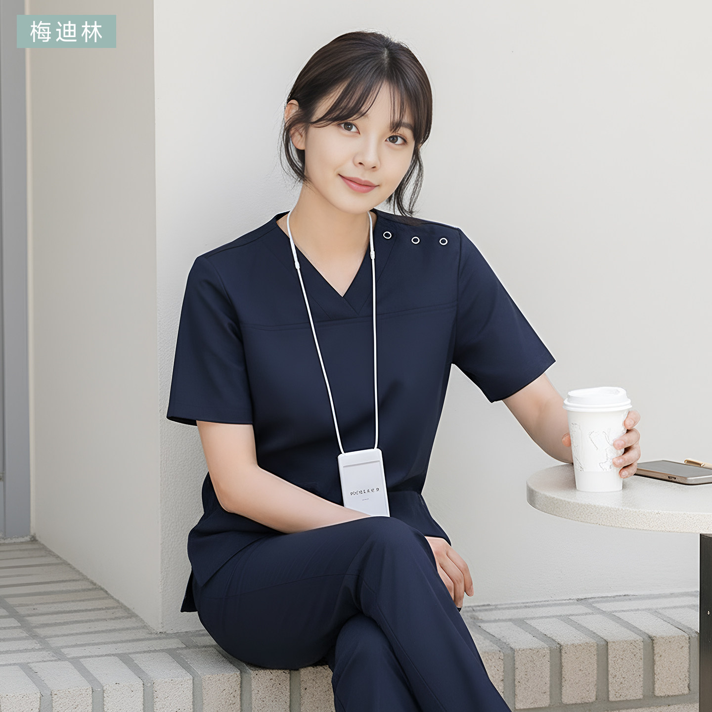 高端医护洗手衣女医生口腔牙科男护士宠物美容院美容师工作刷手服