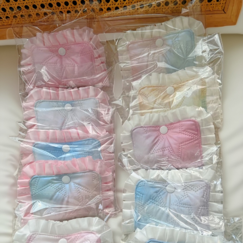 渐变色随机手工发夹收纳包发夹头饰收纳宠物发夹包手作设计