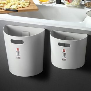 桶生垃圾桶厨房垃圾桶橱柜门厕所免打孔小卫壁挂家用 卫生间壁挂式