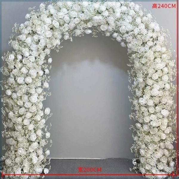 排装饰绣球装饰求婚花婚庆花展厅摆玫瑰花艺拱门仿真花婚礼拱门放