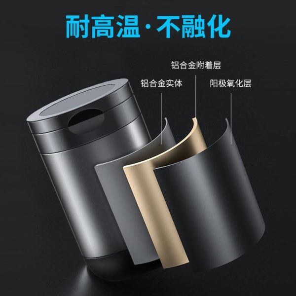 携烟灰车载烟灰缸自动式汽车车内烟灰缸汽车金属亮车载垃圾桶灯可