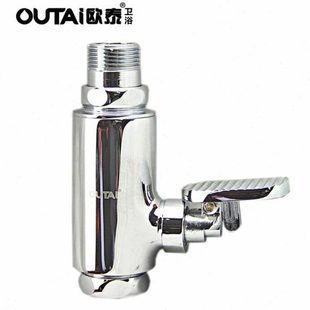 泰蹲坑40欧T O脚踏125T 冲水阀踩立式 大便冲洗阀4阀UOAI脚