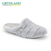 毛绒拖进口软底包头拖女毛毛鞋 GRUNLAND格陵兰拖鞋 秋冬新款