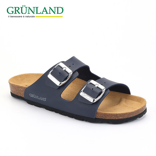 GRUNLAND软木拖鞋舒适休闲一字拖