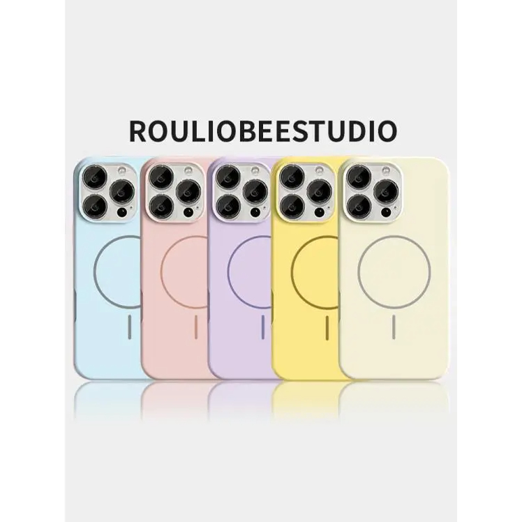 多巴胺液态磁吸壳适用苹果手机壳