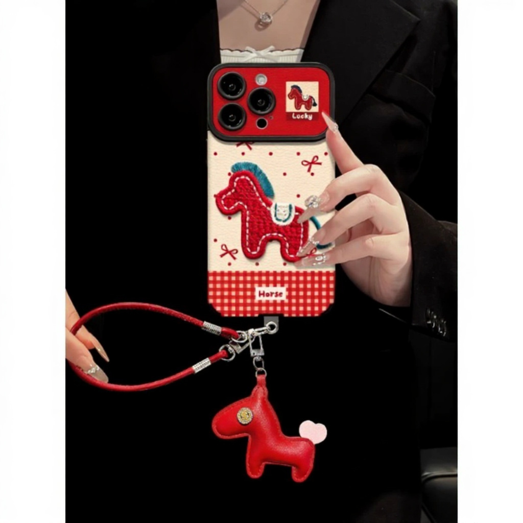 适用多型号小红马大视窗羊皮壳