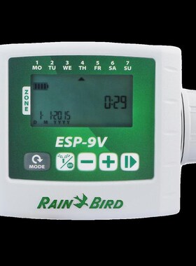 RainBird美国雨鸟WPXu干电池控制器ESP-9V直流电磁阀控制器定时器