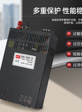 SCN-3000-24恒压恒m流12V48V36V控1000W800W2000W4000W125A41.6A