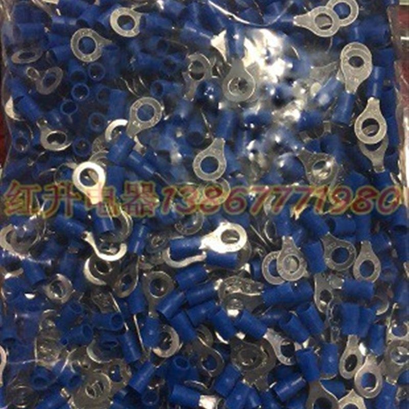 圆形预绝缘端头iRV2-6冷压接线端子1000只 0.8 紫铜国标
