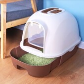 猫砂盆大号 全封闭猫厕所 抽屉猫砂盆 送铲大号r减少带出前掀式