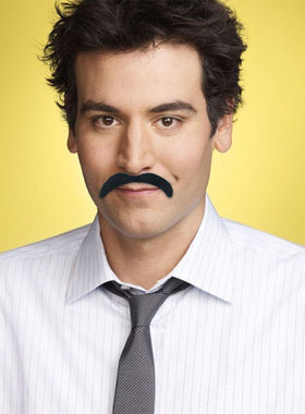 爱尔兰节狂欢节6PCS胡子绿色半卡胡子涤纶毛绒化妆舞会装饰道具