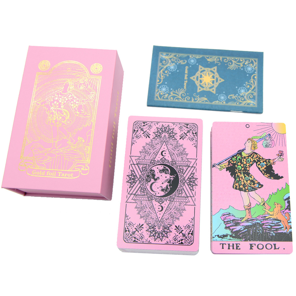 塔罗牌礼盒韦特牌Tarot塑料PVC防水塔罗牌桌游镭射卡牌批发