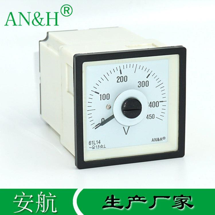 火车机车仪表 61L14交流电压表 0-450V Q72-RZC F72-AC船用电压表
