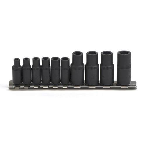 10件套丝攻丝锥套头 回丝套筒内方孔扳手工具气动扳手 自攻套筒