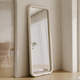 北欧家用靠墙落地镜女生卧室全身镜子方形全身镜绒布全身镜全身镜