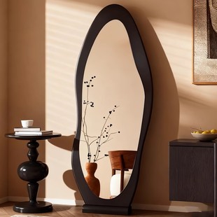 中古全身镜家用落地镜网红异型镜壁挂高级感穿衣镜卧室试衣大镜子