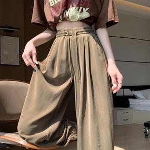 高腰显瘦休闲九分防晒哈伦萝卜裤 2025新款 女夏薄款 黑色束脚灯笼裤