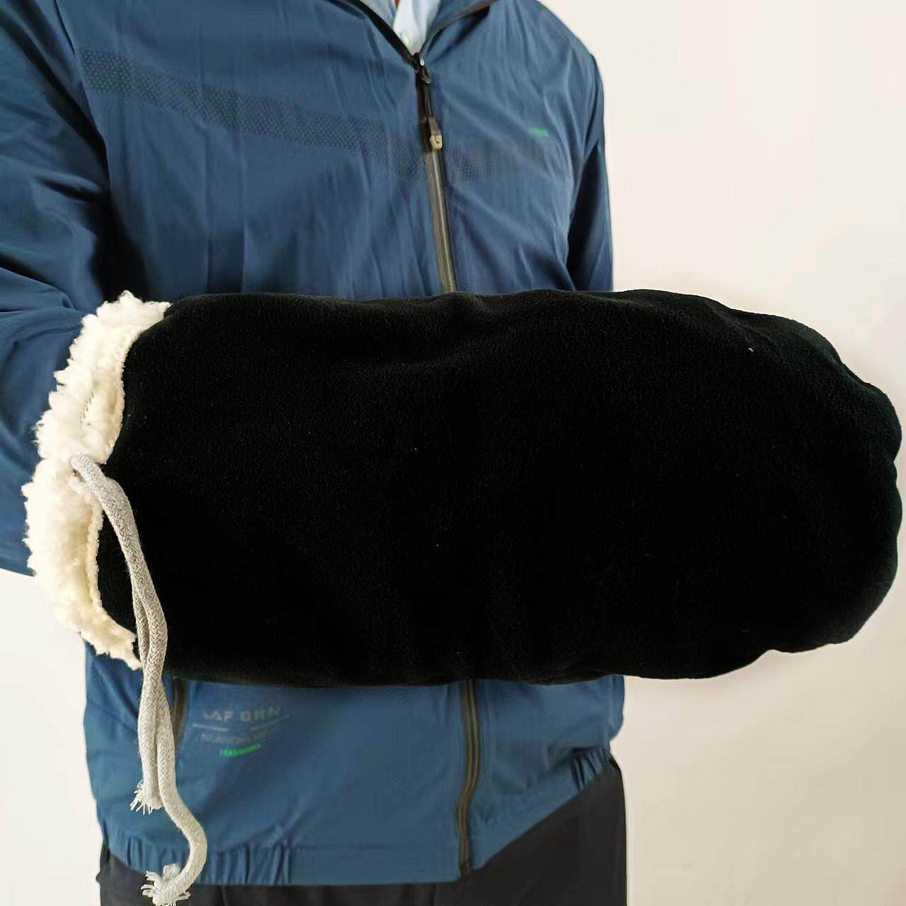 加厚双层骨折病人手套 棉加绒石膏手套脚套